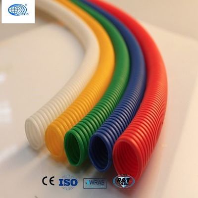 Ống nhựa HDPE đơn tường màu trắng đỏ 100m / cuộn